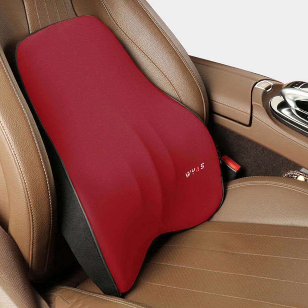 Car Driver Pillow Space Memory Foam Car Lumbar Support Back Cushion Car Seat Neck Pillow Washable Auto Pillow Cushion