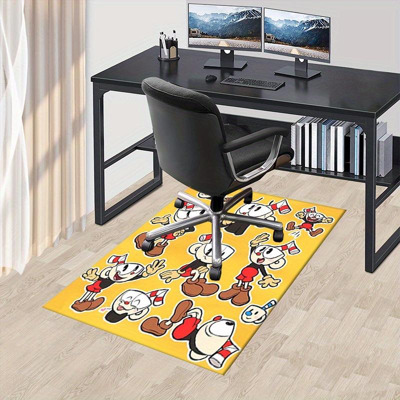 

1pc Cuphead,Mugman,Art Style Office Carpet Soft Polyester Non slip Machine Washable Indoor Carpet Li 60cm by 90cm