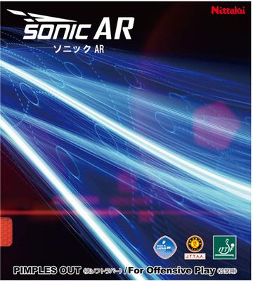 Nittaku Sonic AR Table Tennis Top Energy Intensive MAX NR8585 Rubber, Soft, (Speed), Black,