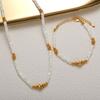 S925 Sterling Silver Natural White Shell Color Treasure Bracelet Female Original Light Luxury Design Minimalist White Shell Beaded Set