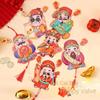 The God of Wealth New Year Pendant Exquisite DIY Spring Festival Magnetic Stickers Festive Propitious