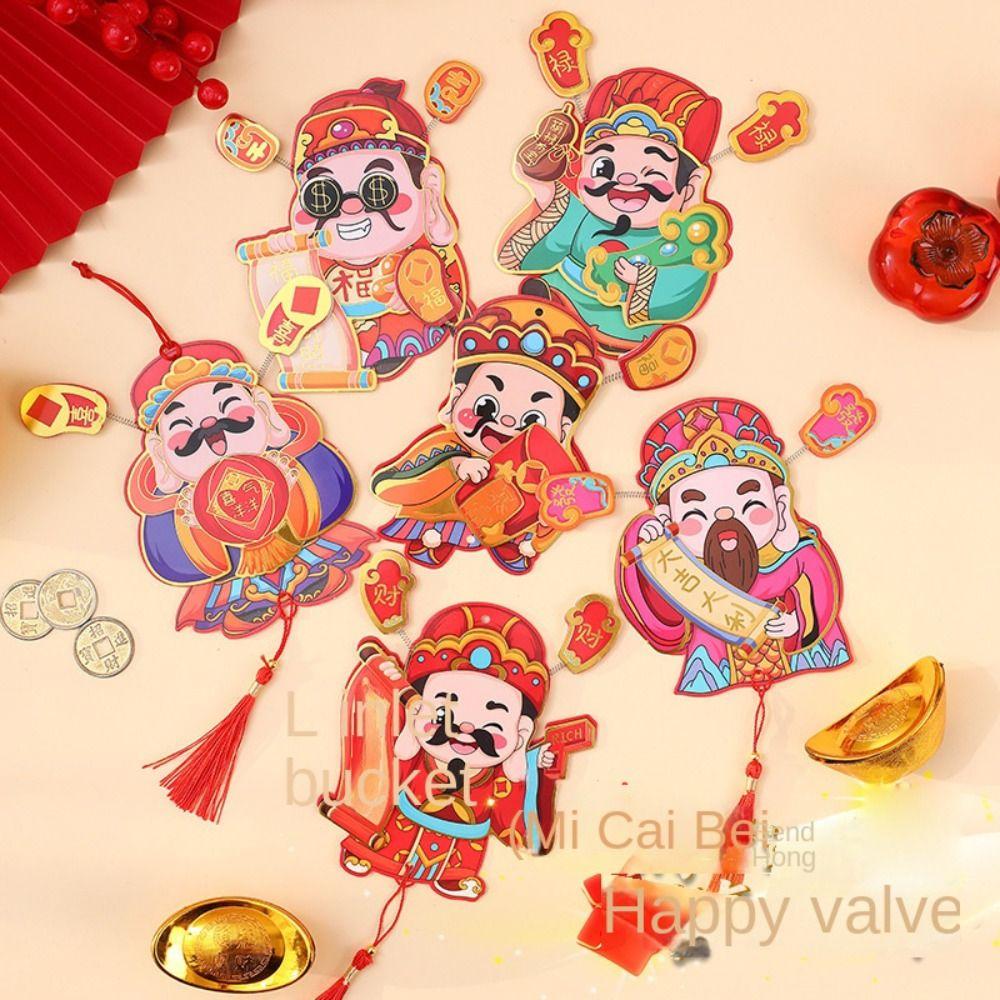 Der Gott des Reichtums Drachenjahr Kühlschrankmagnet Frühlingsfest Magnetische Aufkleber Einweihung