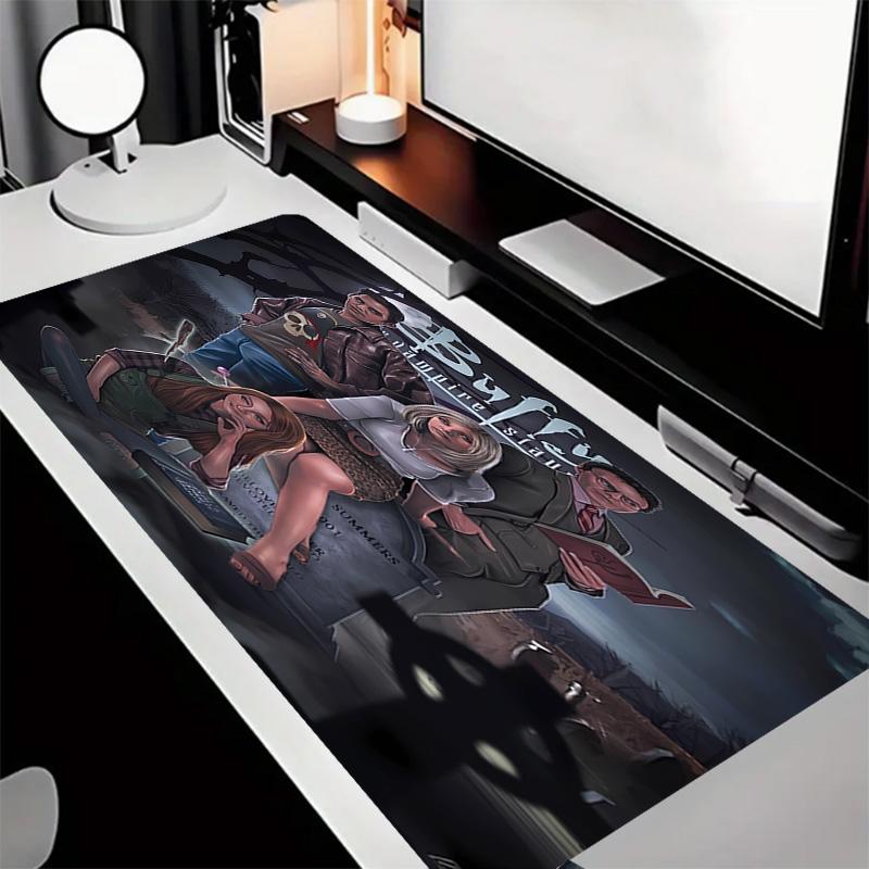 Buffy the Vampire Slayer Theme Premium Non-slip Mouse Pad with Stitched Edges,Durable Rubber Material,for Desktop & Gaming Great Gifts