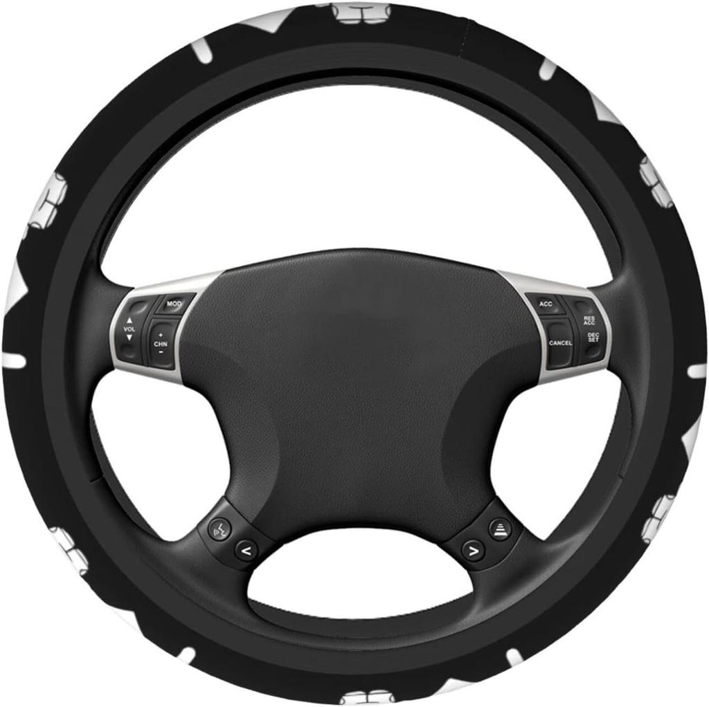 Zateem STWE006 Steering Wheel Cover, For Cars, Light Vehicles, Stretchable, Steering Wheel Cover, Cute,