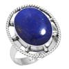 925 Sterling Silver Ring Women Gemstone Handmade Jewelry Halloween Gift Blue Green Purple Copper Turquoise Pearl Lapis Mother Of Pearl Victorian