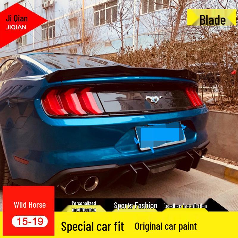 15-22 Mustang Rear Spoiler: Modified Fixed Wing & No-Drill Diffuser