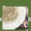 2025 New Cute Lamb Ears Plush Fisherman Hat Children's Season Warm Sweet Washbasin Hat Tide