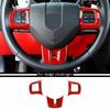 Car Steering Wheel Moulding Cover Trim For 2009-14 Dodge Challenger Charger Red