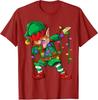 Dabbing Santa Elf Unicorn Christmas Costume Squad Kids Boys Unisex Xmas Gifts TShirt Funny DabbingElf Family Matching Tee Tops