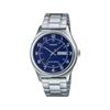 Casio MTP-V006D-2B Men's Stainless Steel Analog Watch, Blue Dial