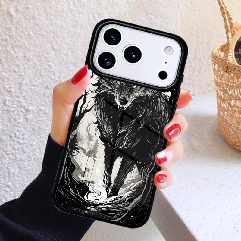 The Wolf Fierce Phone Case For iPhone 17 Air 16 15 14 13 12 11 Pro Max Plus