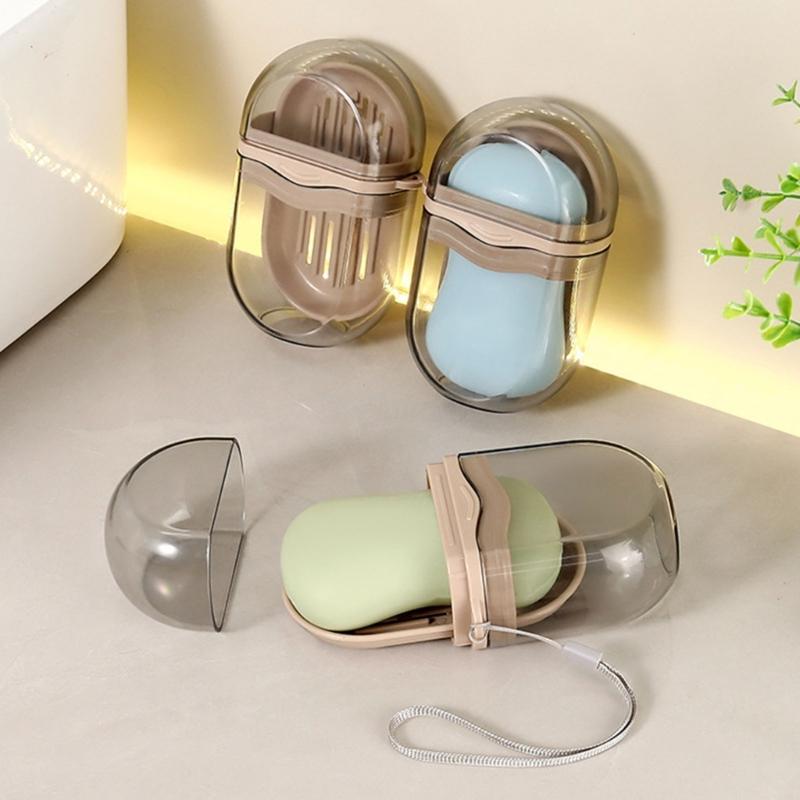 Elegant Transportable Soap Container For Travel Protective Plan With Air Openings Small Bathroom Accessories