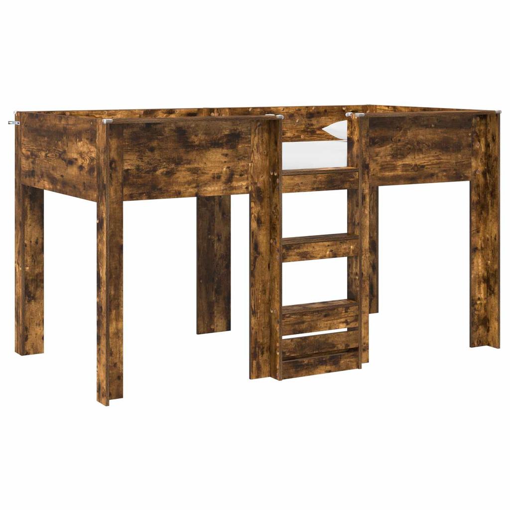 Bunk Bed for Kids Smoked Oak 80 x 200 cm