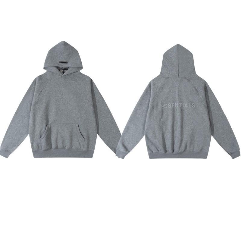 Unisex Oversized Hooded Sweatshirt With Flock Letter Print Soft Cotton Blend Warm Lined