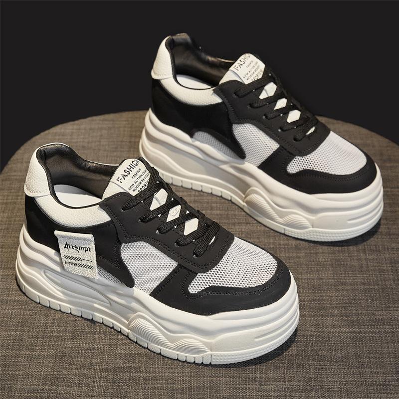Breathable mesh women's shoes 2026 spring and summer new versatile muffin board shoes platform casual sports women