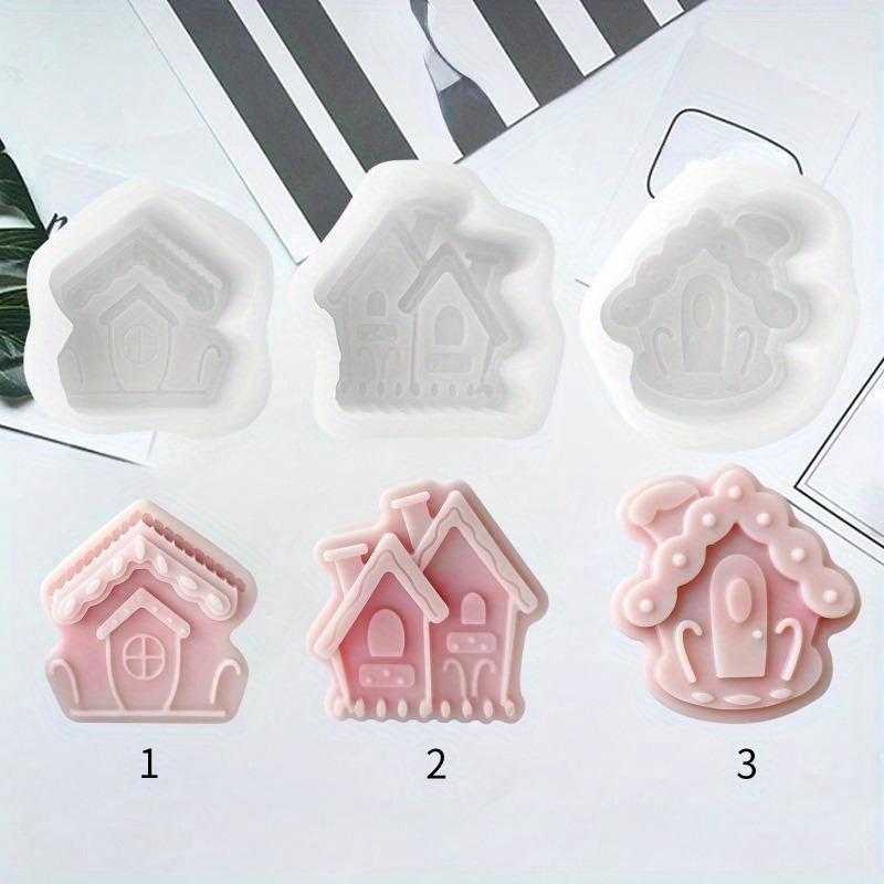 2025 New Cartoon Candle Silicone Mould Christmas Resin Crystal Making Holiday Party Decor Chocolate Gifts