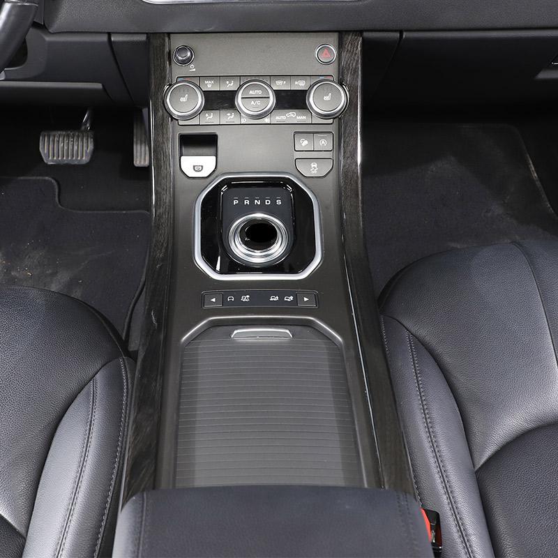 For Land Rover Range Rover Evoque 2012-2018 ABS Carbon fiber/Silver Car Center Control Side Trim Strip Sticker Car Accessories