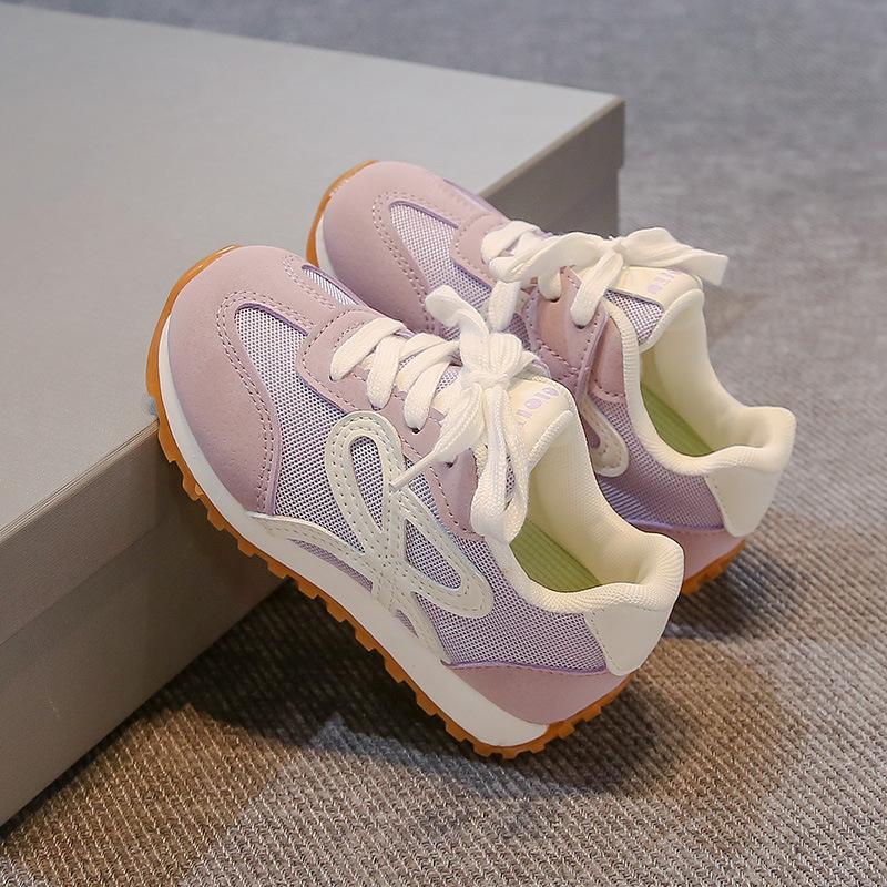 

Туфли для девочек 2025 новые весенние детские спортивные туфли, немецкие тренировочные туфли для маленьких девочек в стиле Форреста Гампа, нескользящие и дышащие для детей среднего и старшего возраста 30 фиолетовый