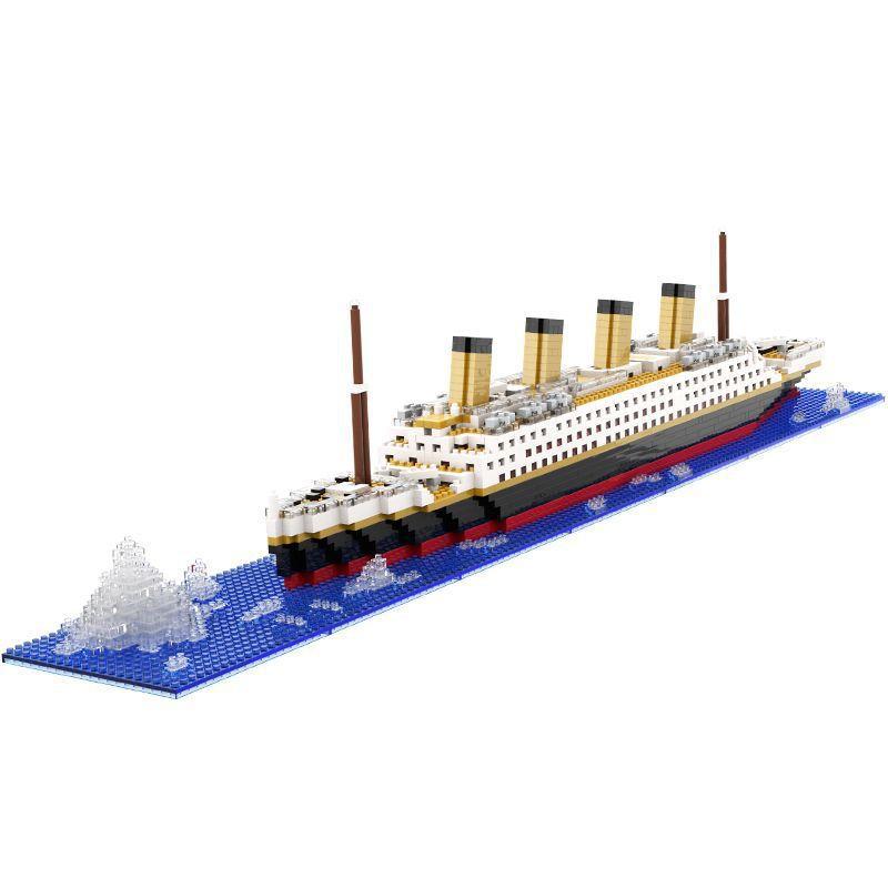 Titanic Micro Mini Building  Blocks   Assembly Toy  Cruise Ship Brick Model  DIY Toys Boat Kids Kit Educational Toy Gift
