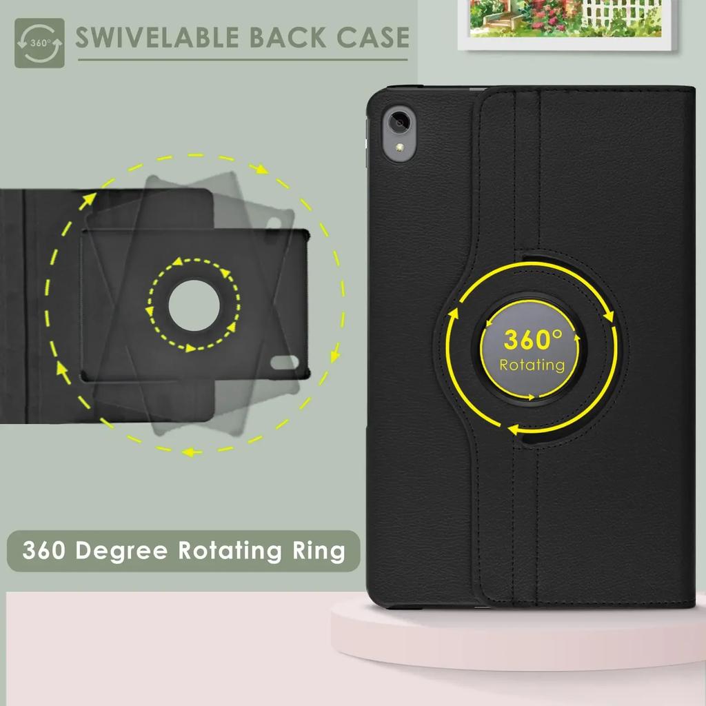 For Lenovo Xiaoxin Pad Pro 12.7 Case 360 Degree Rotating Stand Coque Tab P12 12.7 inch TB-370FU TB-371FC Tablet Cover Funda