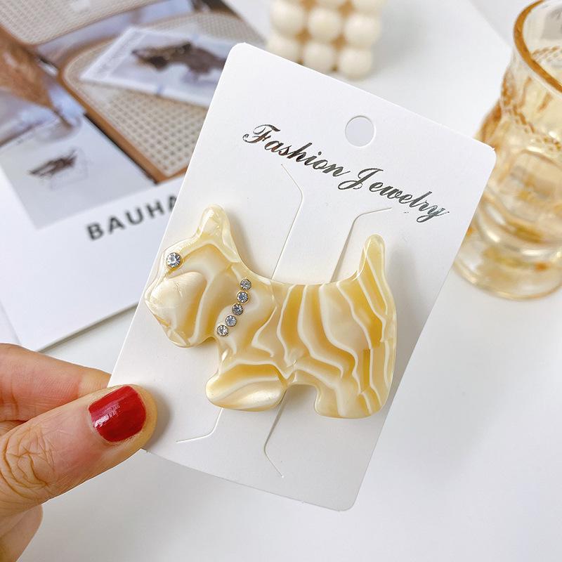 Fashionable Acetate 53cm Hair Clip With Lovely Dog Accents Perfect For Cute And Sweet Styles
