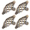 4Pcs Door Handle Antique Zinc Alloy Pull Knobs Closet Wardrobe Drawer Cabinet Hardware Accessory