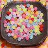 100Pcs 8mm Acrylic Round Frosting Loose Beads DIY for Pendant Necklace Bracelet Jewelry Making