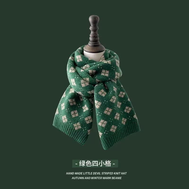 Mary Christmas Gift Japanese Knitted Wool Scarf, Women's Autumn and Winter Long Thickened Versatile Scarf, Trendy Girlfriend
