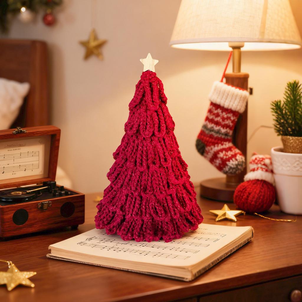 25cm Christmas Tree Plush Decoration Ornaments Simulation Decoration Christmas Tree