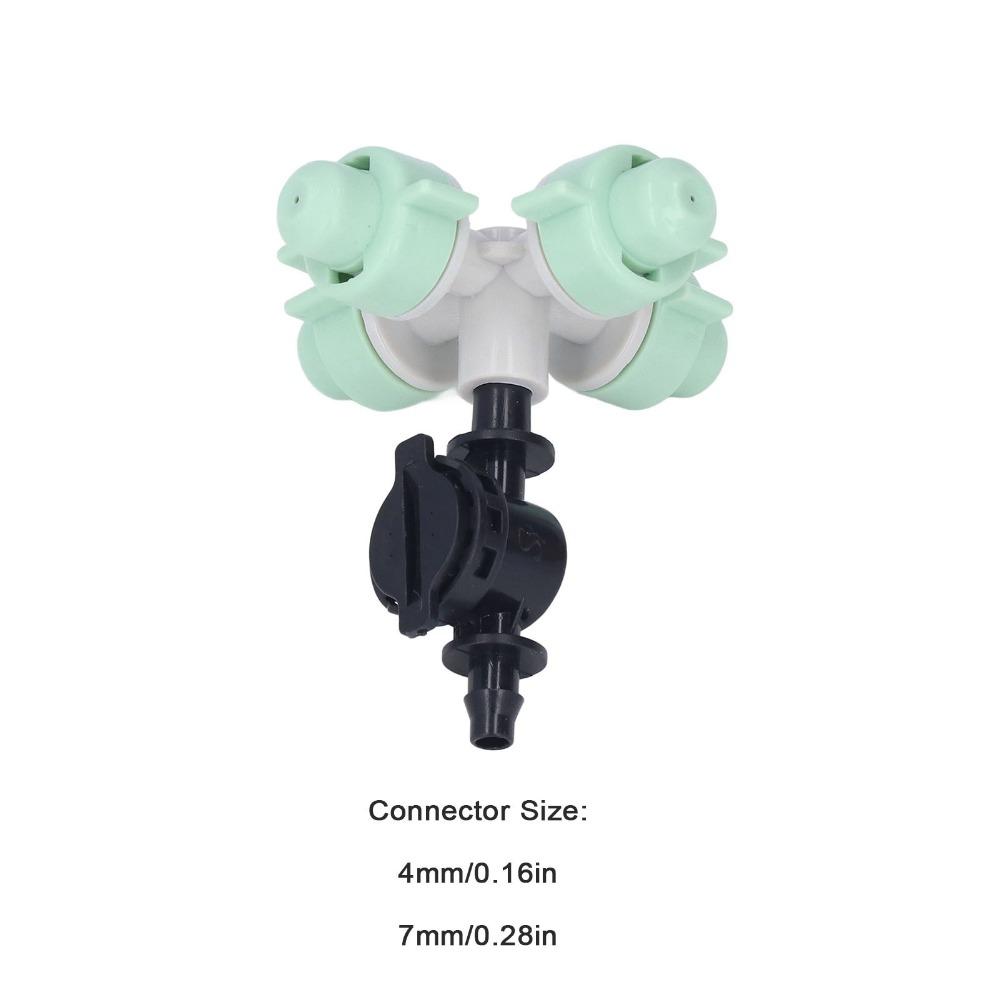 10 Set Durable Plastic Misting Nozzle Fits 4/7mm Hose Quick Connect Misting Spray Nozzle Mist Cooling Nozzle Garden Sprinklers