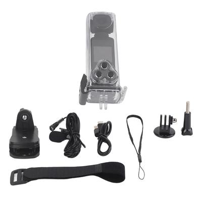 Pocket Camera 4K HD 270 Degrees  Rotatable Anti Shaking Wifi with Mic Clip for Outdoor Riding Diving