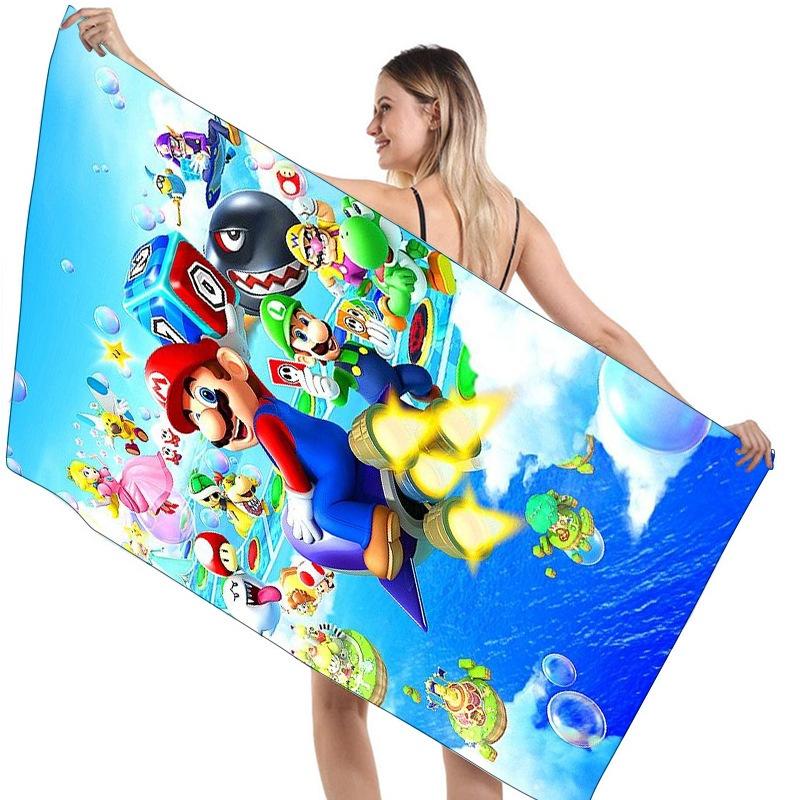 Children's Mario Beach Towel Super Soft And Absorbent!