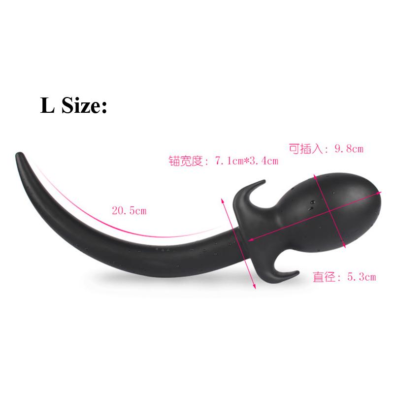 Dog Slave Tails Anal Toys Butt Plug Silicone Anal Plug,Adult Sex Toys for Men G Spot Massager Erotic Anal Sex Toys for Women A3