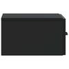 Wall Mounted Nightstand Black 34.5 X 33 X 20 Cm