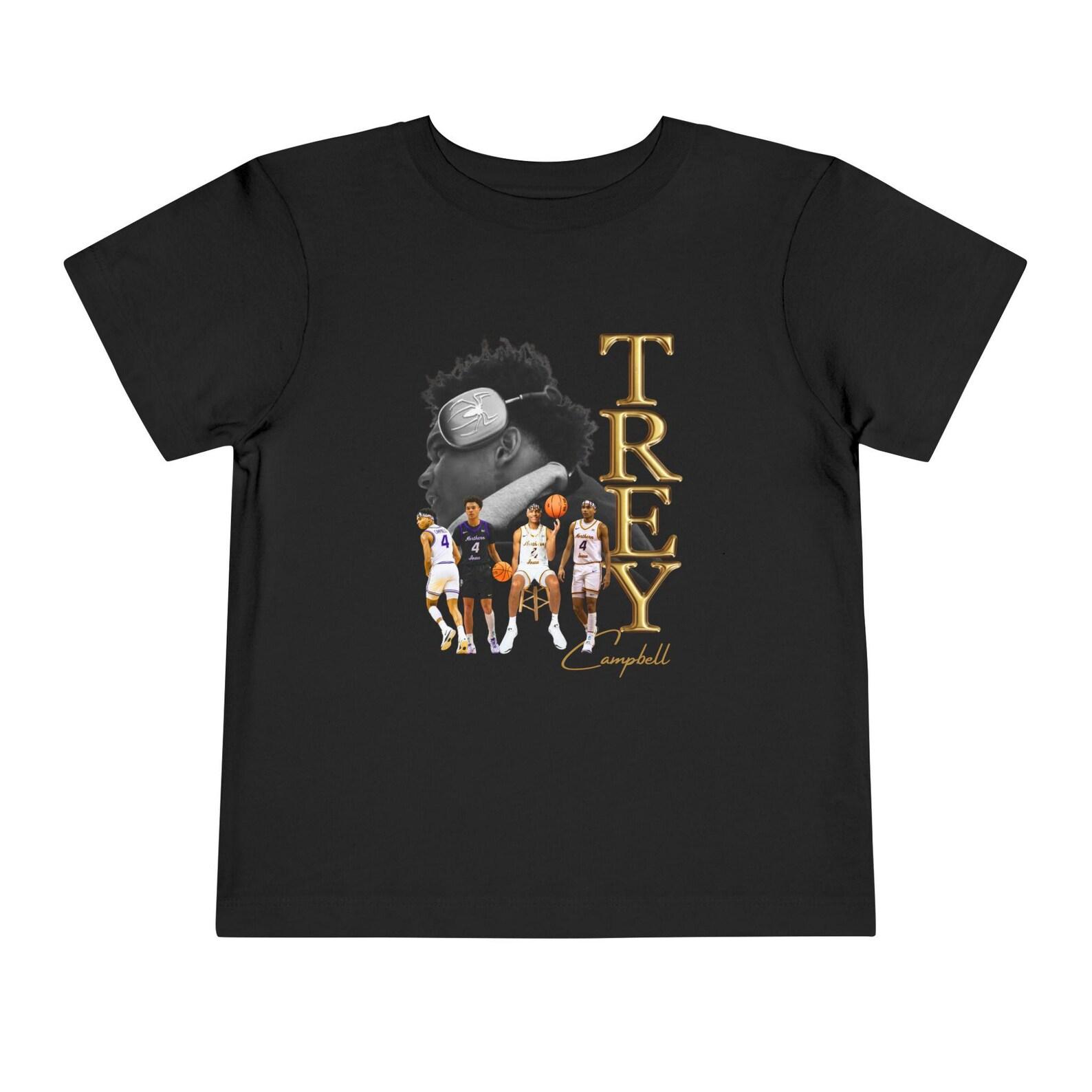 Dynamic Gold Trey UNI Basketball Star Toddler Short Sleeve T-Shirt - Wear Your Panther Pride with Style! S