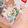 A Single Piece of Heart-Shaped Acrylic Plaque Designed for Christmas, Showcasing The Virgin Mary with The Baby Jesus, Perfect 
