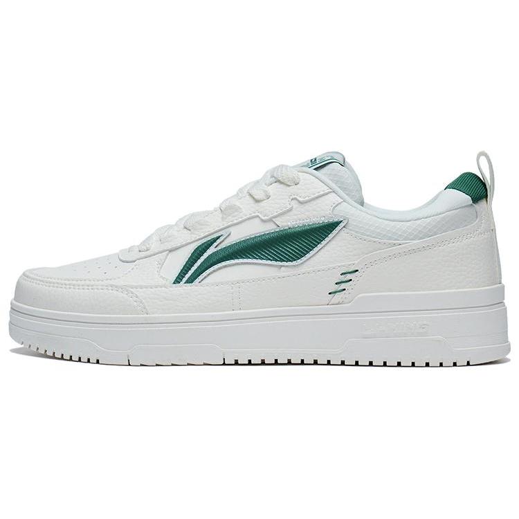 New LiNing Tianji 2.0 Durable Breathable Low Top Skateboard Shoes White Green AGCT211-1