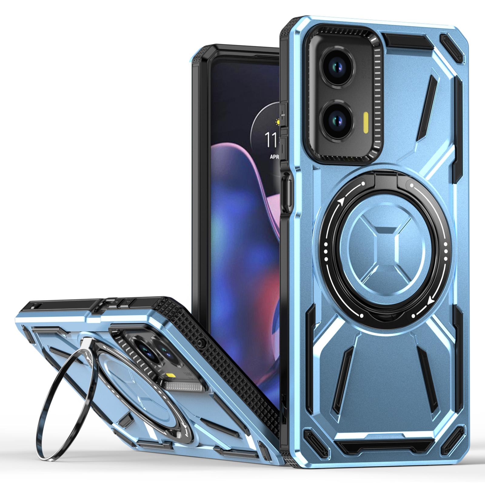 

For Motorola Moto G Stylus 5G (2024) Case Compatible with MagSafe Kickstand TPU+PC Phone Cover Baby Blue