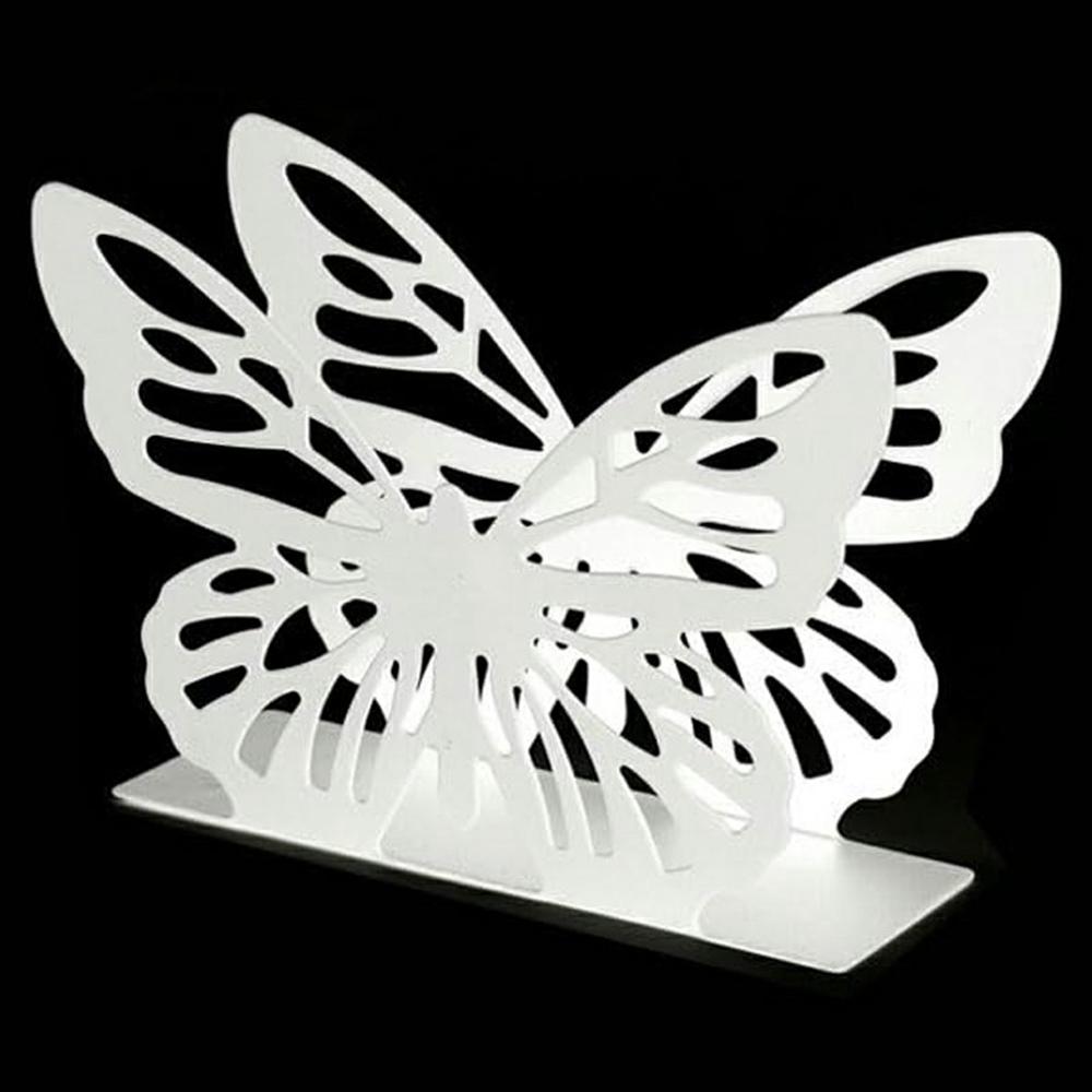 Hollow Butterfly Napkin Holder Restaurant Hotel Cafe Bar Table Decorative Iron Tissue Dispenser