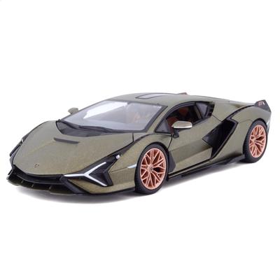 Bburago 1/24 Scale Lamborghini Sián FKP 37 2019 Green / Diecast Model Car, Finished Product, 18-21099 GN