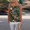 Womens Summer Tank Tops Strap Casual Loose Fit V Neck Sleeveless Print Tops