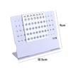 Agenda Organizer Aluminum Alloy School Office Supplies Schedule Planner Desktop Calendar Yearly Calendar Perpetual Calendar