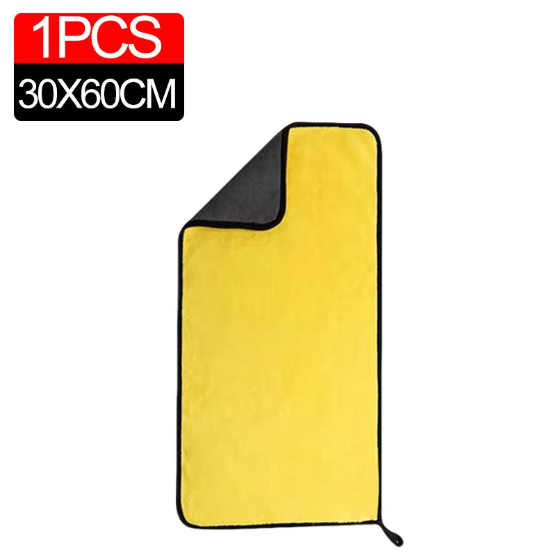 

1-12 шт. Микрофибровые полотенца для чистки автомобиля, салфетки для сушки, утолщенные полотенца для мытья окон и стекол, принадлежности для автомойки