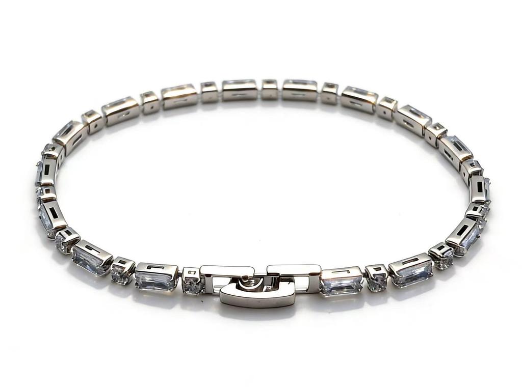 Bracelet de Tennis Zircon Violet - Bijou Élégant pour Femme