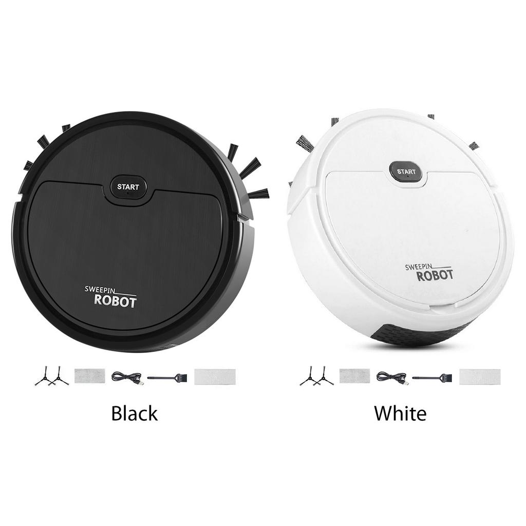 Robot Vacuum and Mop Combo Ultra-Thin Cordless Robot Vacuum Smart Navigation Low Noise for Pet Owner Small Apartment Dorm Room