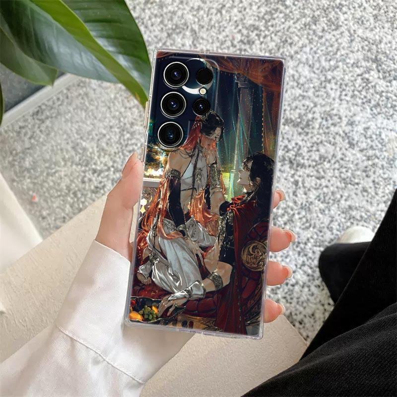 Heaven Official's Blessing Anime Phone Case For Samsung S26 S25 S24 S23 Ultra S22 S20 Plus S21 S25 FE Clear Cover S26Ultra Funda