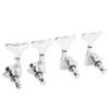4Pcs String Tuning Key Metal Corrosion Resistance 2R2L Sealed Electric Bass Tuning Peg Silver