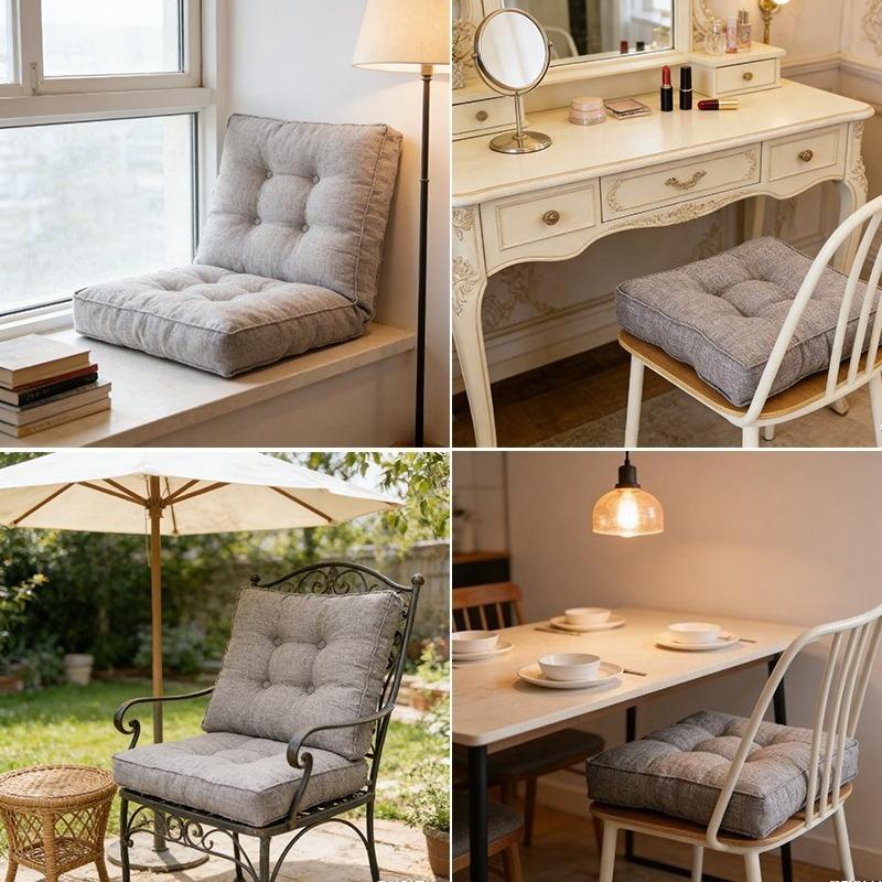 1pcThickened Square Non-slip Chair Cushions Dining Chair Seat Cushions,Suitable for LuxuryHotel Restaurants,LivingRooms,Kitchens