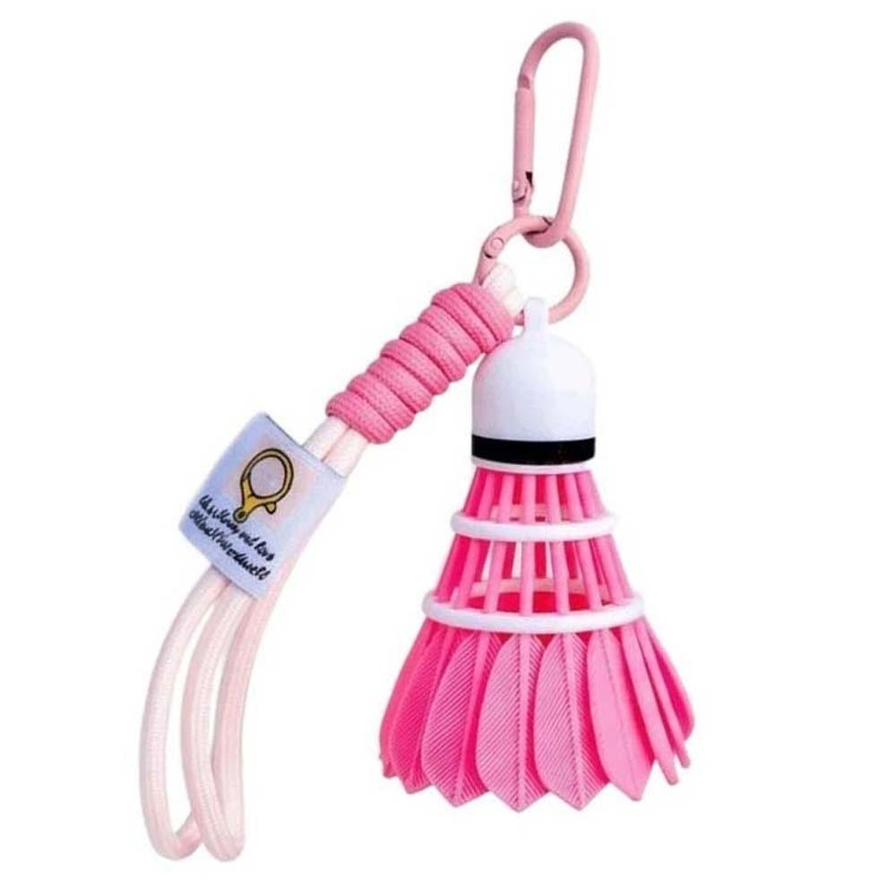 Funny Badminton Bag Pendant Handicrafts 3D Printing Key Ring Badminton Key Chain  Pouch Charm розовый