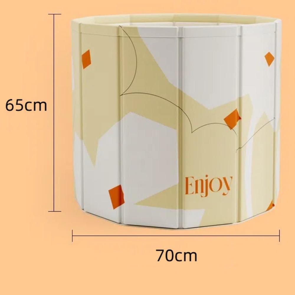 Round Enlarged Foldable Bath Tub Full Body Bath Bucket Portable Portable Bathtub Household